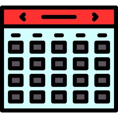 Takvim. Web simgesi basit illüstrasyon