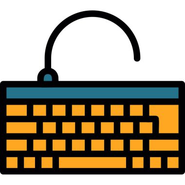 bilgisayar klavye vektör simgesi