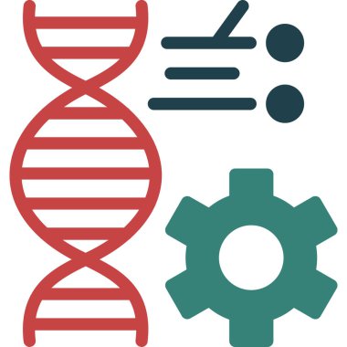 vektör DNA ve molekül simgesi