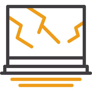 Ağ simgesi. Bilgisayar simgesinin vektör illüstrasyonu