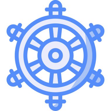 Pusula. Web simgesi basit illüstrasyon