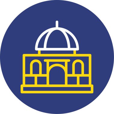 Mimari. Web simgesi basit illüstrasyon