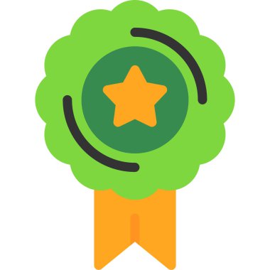 Rozet. Web simgesi basit illüstrasyon