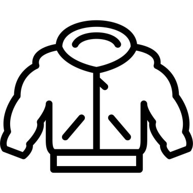 giysi moda ceketi simgesi dış hatlar biçiminde