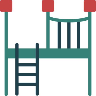 Çocuklar salıncak simgesi çizimi