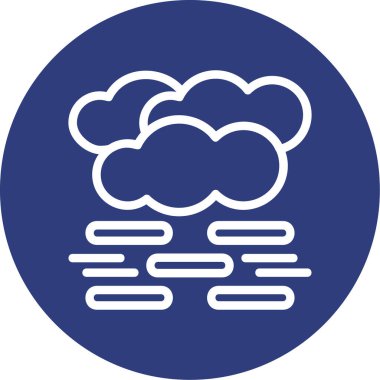 Soyut arkaplanda bulut simgesi izole edildi