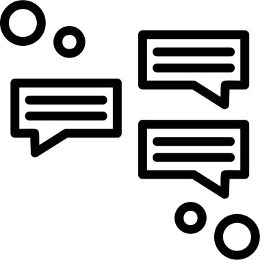 ileti sohbet simgesi ana hat biçimi