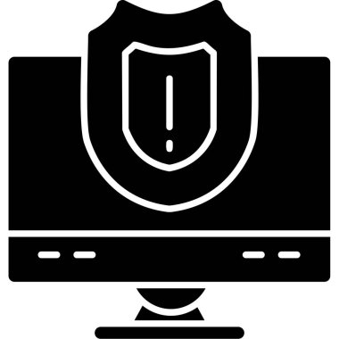 Güvenlik. Web simgesi basit illüstrasyon