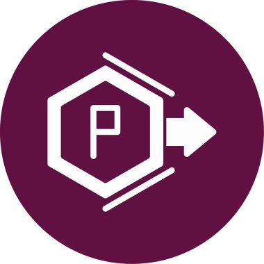 Bir park işaretinin vektör illüstrasyonu