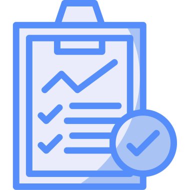 Kontrol listesi. Web simgesi basit illüstrasyon