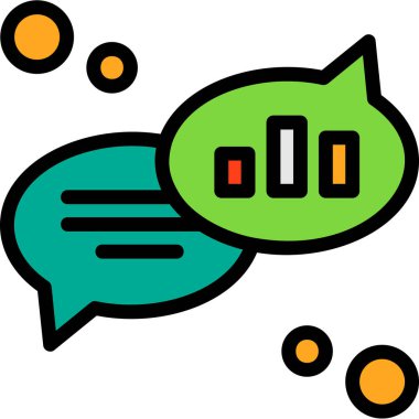 Sohbet mesajı vektör illüstrasyonu