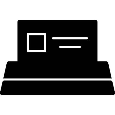 bilgisayar izleme simgesi, vektör illüstrasyonu