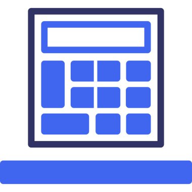 Hesap makinesi. Web simgesi basit illüstrasyon