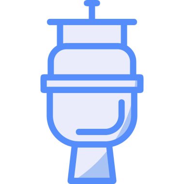 Kahve fincanı ana hatlarıyla doldurulmuş ikon