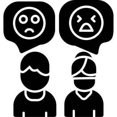 hüzünlü duygu simgeleri vektörü.