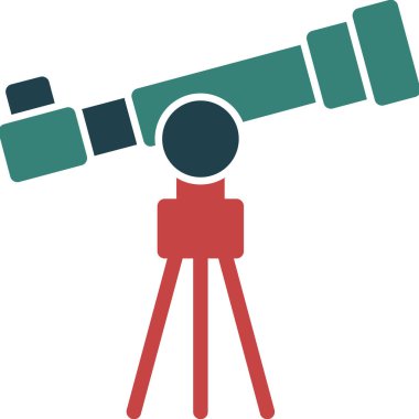 Teleskop Düz Vektör Simgesi