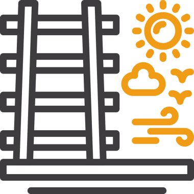 Güneş Simgesi Vektör illüstrasyonu