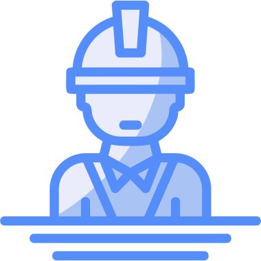 Mühendis. Web simgesi basit illüstrasyon