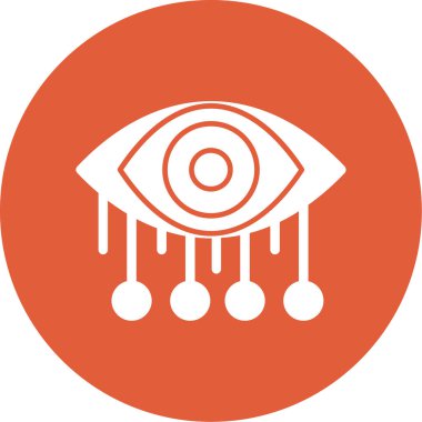 Bir göz simgesinin vektör illüstrasyonu