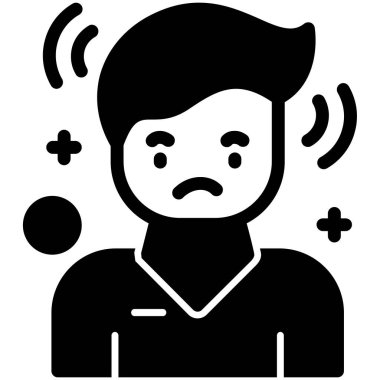 Üzgün adam simgesi, basit biçim