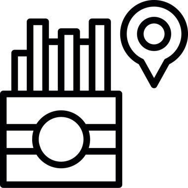 konum. Web simgesi basit illüstrasyon