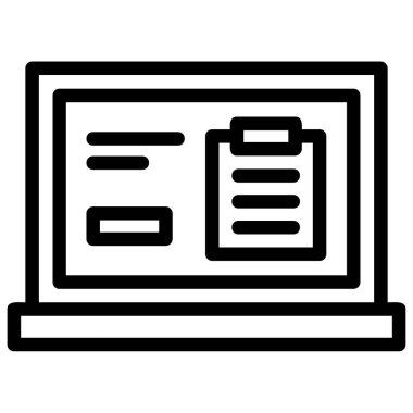 dizüstü bilgisayar simgesi vektörü. izole vektör gösterimi