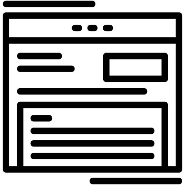 sayfa tarayıcı pencere simgesi