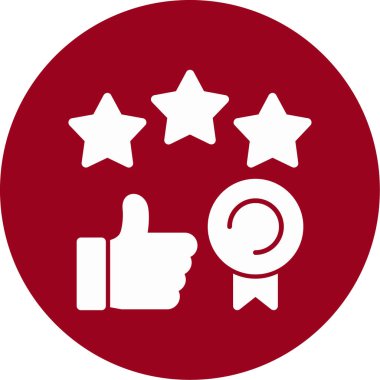 Reyting. Web simgesi basit illüstrasyon