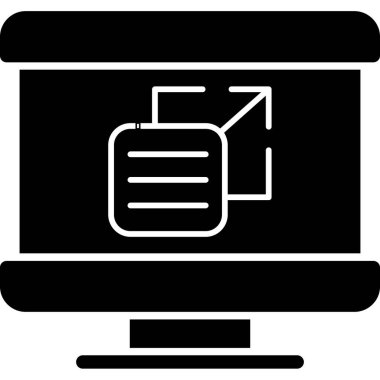 dizüstü bilgisayar simgesi, vektör illüstrasyonu