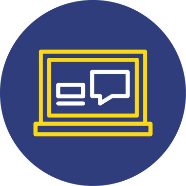 Sohbet simgesi vektör illüstrasyonu