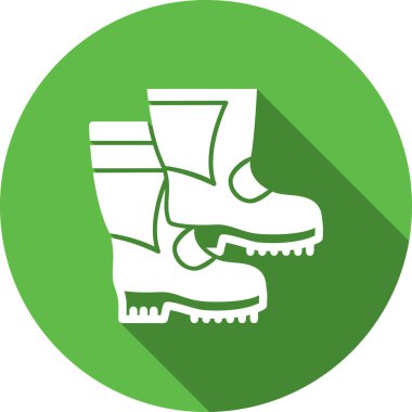 İtfaiyeci botları. Web simgesi basit illüstrasyon