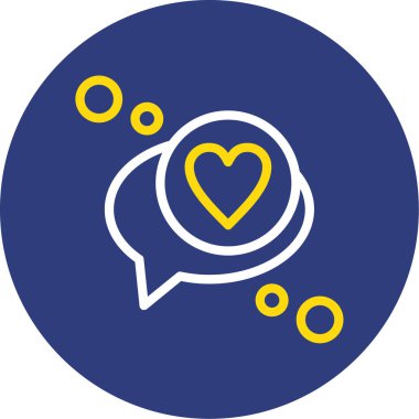 Vektör sohbet simgesi illüstrasyonu