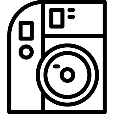 Kamera. Web simgesi basit illüstrasyon