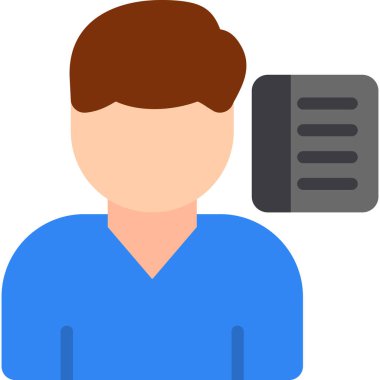 Pano vektör illüstrasyonlu adam