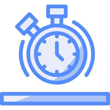 Kronometre Web simgesi vektör illüstrasyonu