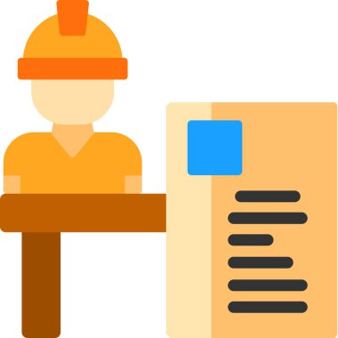 Mühendis işçi inşa simgesi