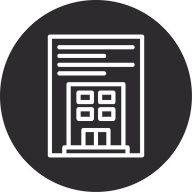 Yapı simgesinin vektör illüstrasyonu