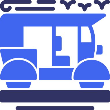 bus simgesi, vektör illüstrasyonu