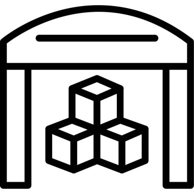 yapı inşaat simgesi ana hatları biçiminde