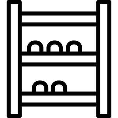 Bar ikonu. Web için bar vektör simgelerinin özet çizimi