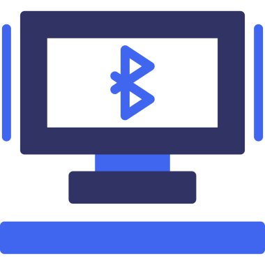 Bir bilgisayarın vektör illüstrasyonu