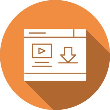 video simgesi, vektör illüstrasyonu