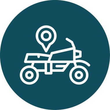 vektör bisiklet simgesi illüstrasyonu