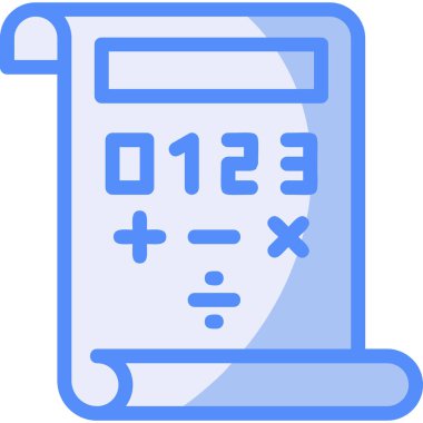 Hesap makinesi. Web simgesi basit illüstrasyon