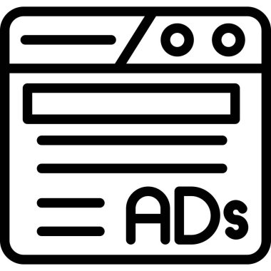 Reklam pazarlama simgesi, özet biçimi