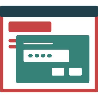 tarayıcı simgesi, vektör illüstrasyon tasarımı