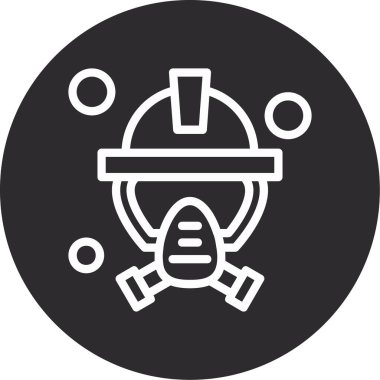 Motosiklet başlığı ikon vektör illüstrasyonu