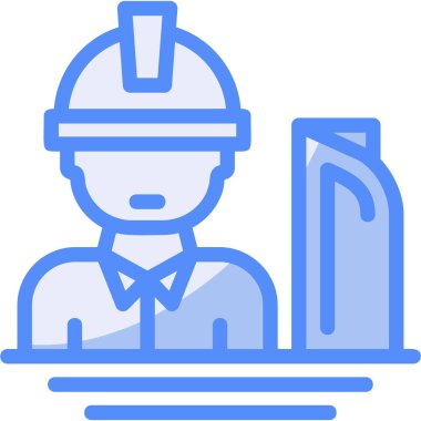 Mühendis inşaat mühendisi simgesi