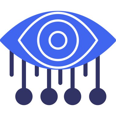 Göz. Web simgesi basit illüstrasyon