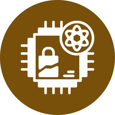 çip simgesi, vektör illüstrasyonu